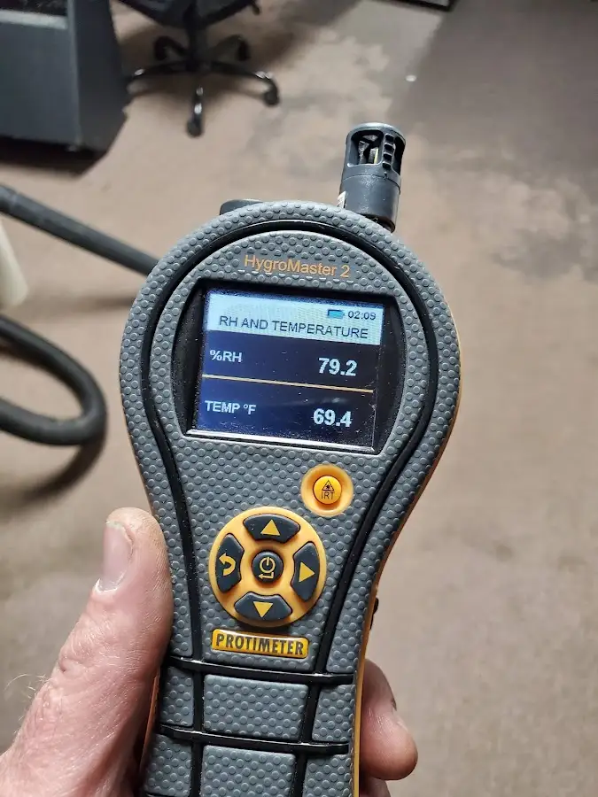 Moisture meter humidity assessment for Fire & Smoke Damage Restoration in San Diego